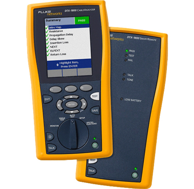 кабельный анализатор для сертификации СКС Fluke DTX-1800